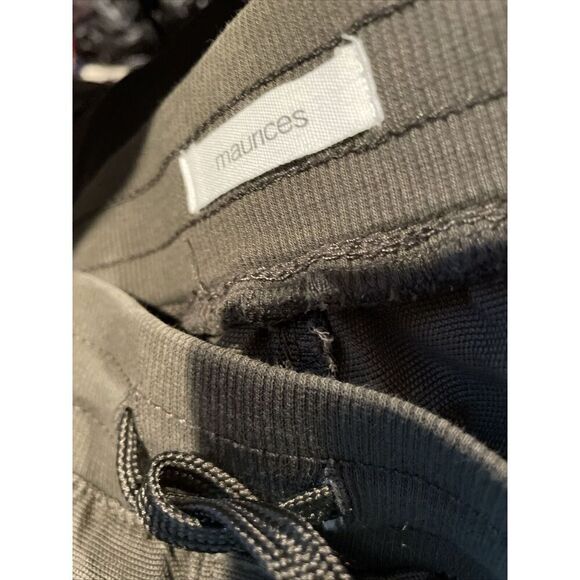 Maurices Womens Casual Cargo Pants Size 16 Olive Green Pull On Elastic Waist - Picture 5 of 6